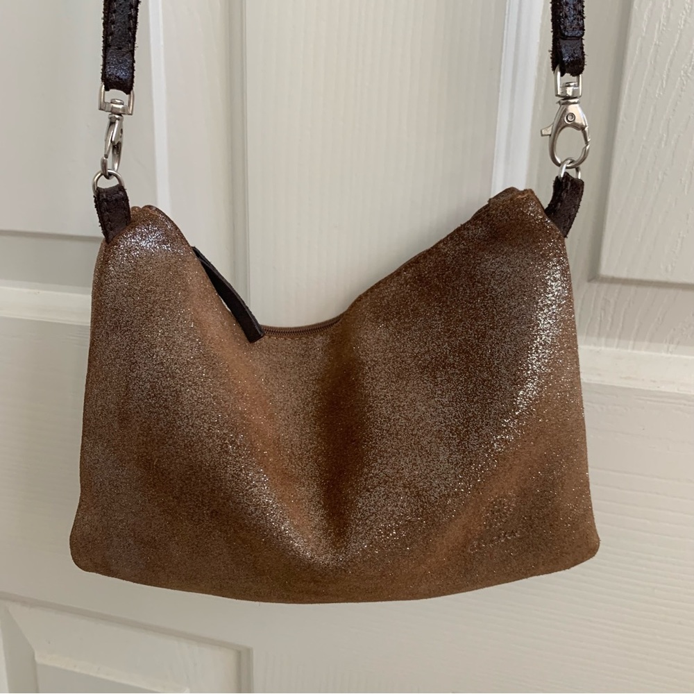 C-OUI Glitter Leather Pouch
